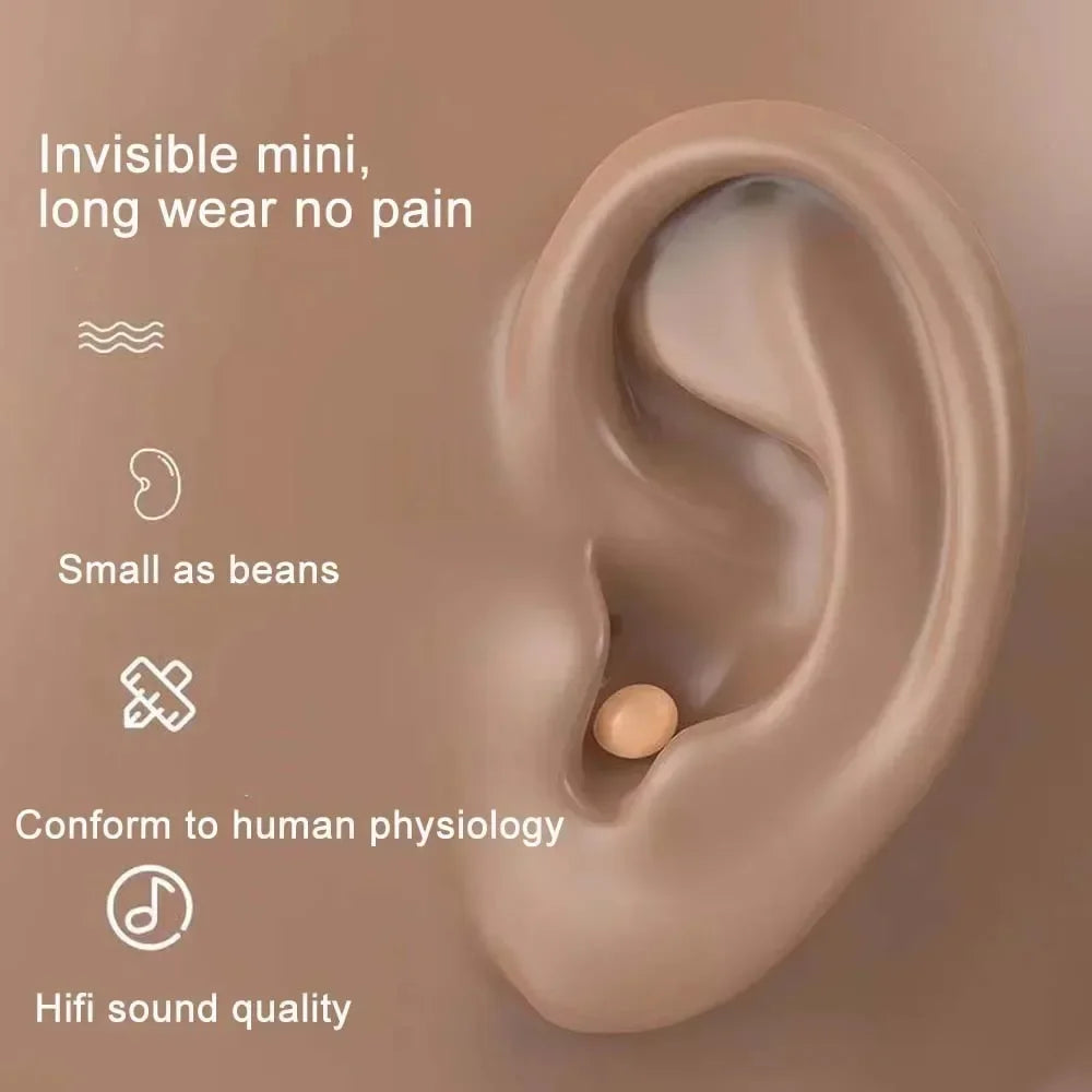 Mini Sleep Wireless Bluetooth Headphones TWS Headsets With Mic Stereo Sport In-ear EarphoneLong Standby HD Call Earbuds Game