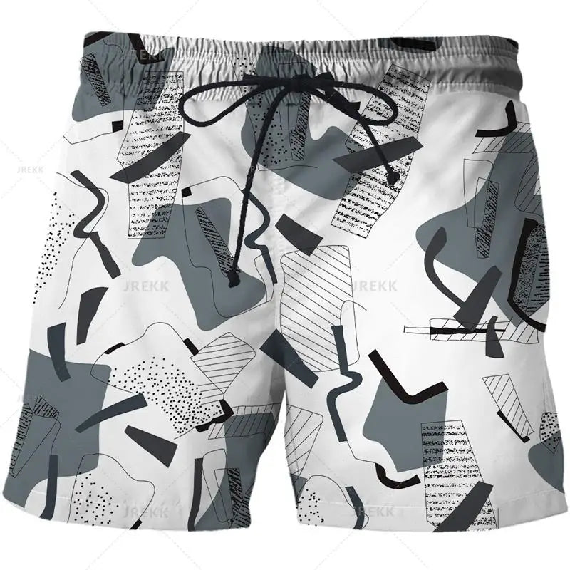 Luxurious Newest Iron Chain 3D Printed Streetwear Men Board Shorts Harajuku Hip Hop Leisure Beach Shorts fitness sports Shorts