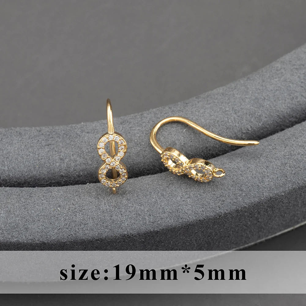 GUFEATHER,20pcs/lot,M800,jewelry accessories,pass REACH,nickel free,18k gold plated,copper,connector,diy earrings,jewelry making