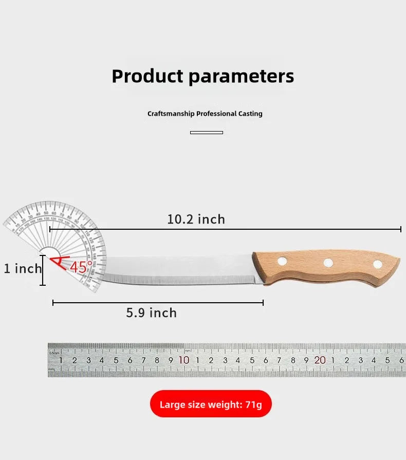 Cooking Knife Kitchen Supplies Wooden Handle Kitchen Fruit Knife Chef Knives Meat