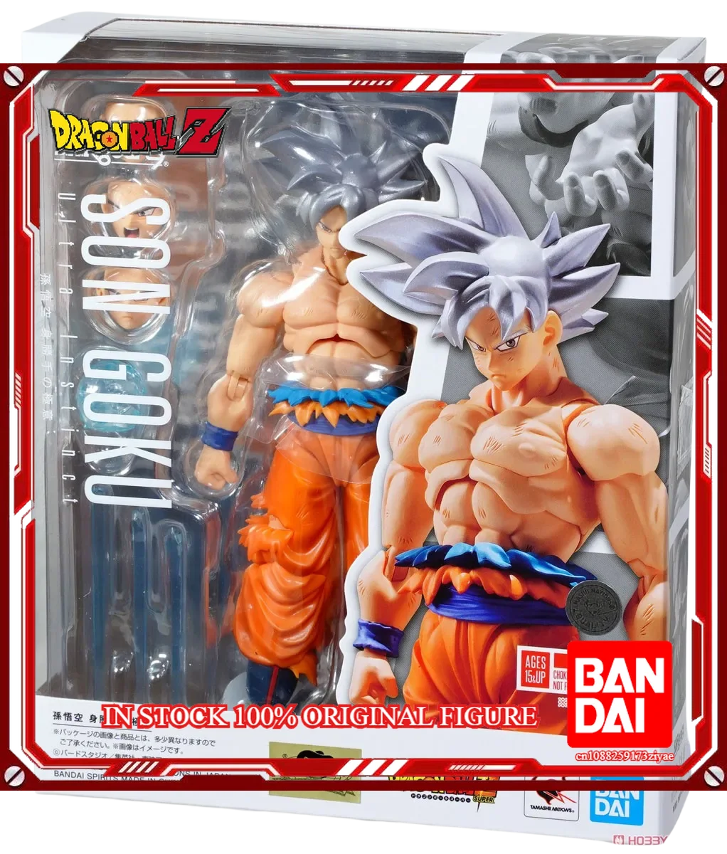 Original Bandai Dragon Ball Z S.H.Figuarts Super Saiyan God Blue Son Gokou SHF Son Goku Blue  Action Figure Model Toys