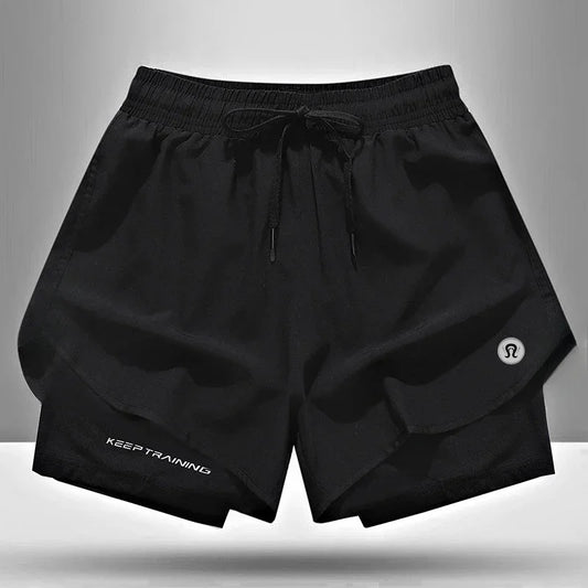Quick-drying Summer Sports Shorts Men's and Women's Quick-drying Ice Silk Thin Yoga Fitness Training Three-point Pants