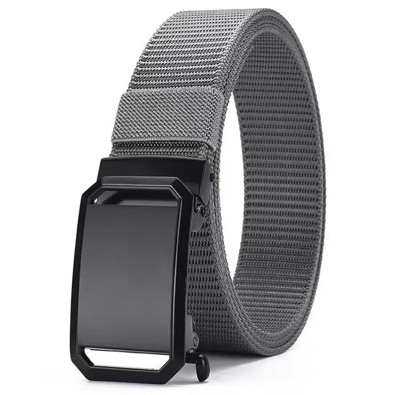 Automatic Buckle Belt Canvas Tactical Workwear Casual Outdoor Military Training Pants Belt Men Fashionable Multifunctional Belt