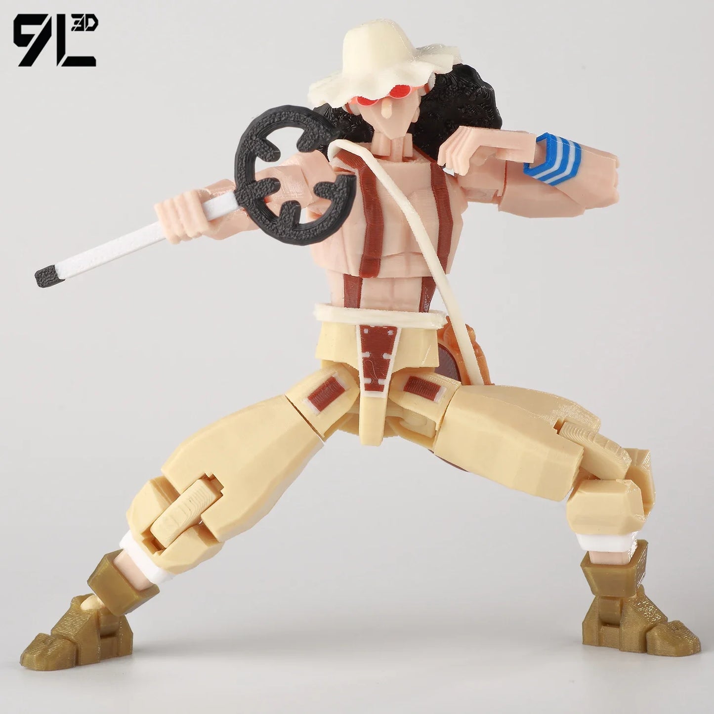 9L3D Printed Anime One Piece Naruto Demon Slayer Dummy13 Lucky T13 Movable Shapeshift Action Figures Mannequin Toys Collectors