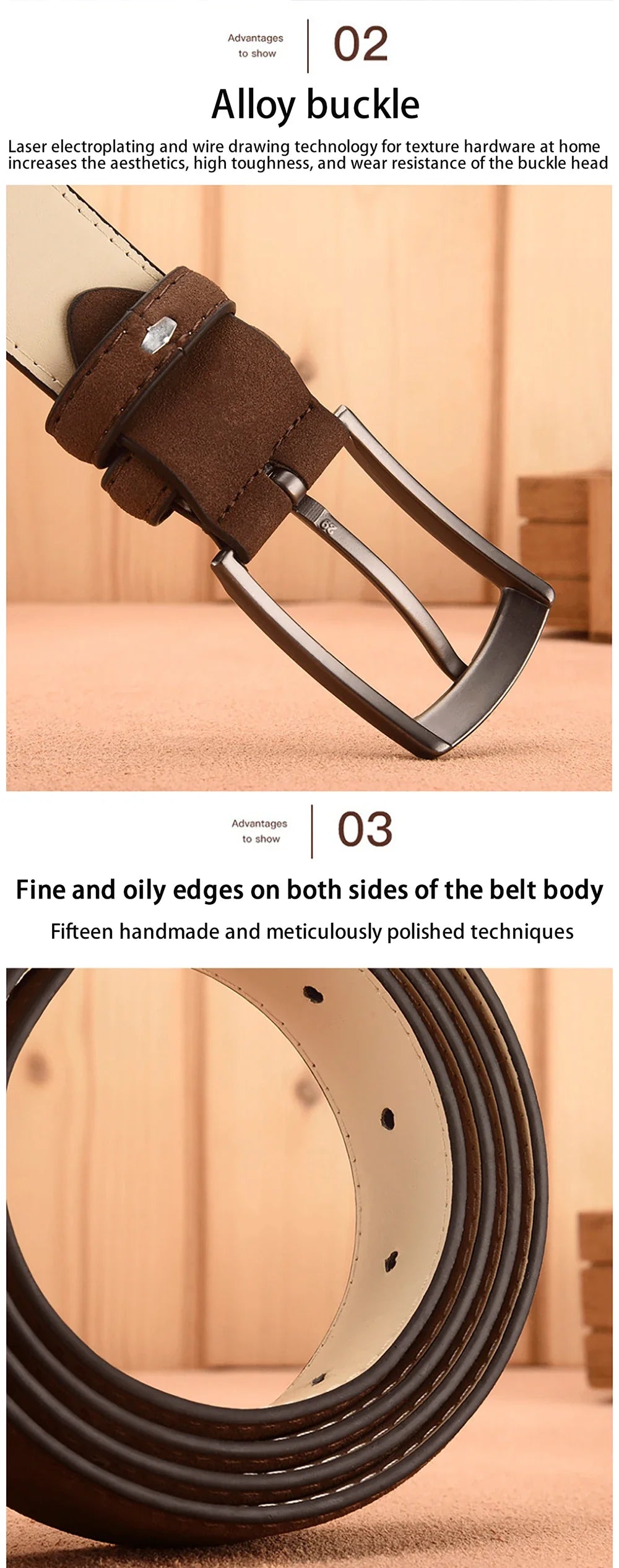 Men'S Suede Belt Retro Trend Alloy Buckle Men'S Belt Large Size Genuine High-End Belt 2023 New, Gift For Boyfriend And Dad