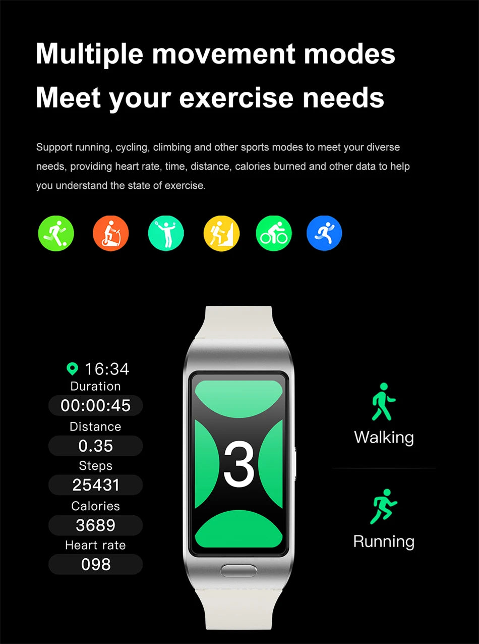 LIGE Sports Smart Watch with Earbuds Answer Make Calls 2 in 1 Bluetooth Music Watch GPS Track Fitness Smart Band for Women Men