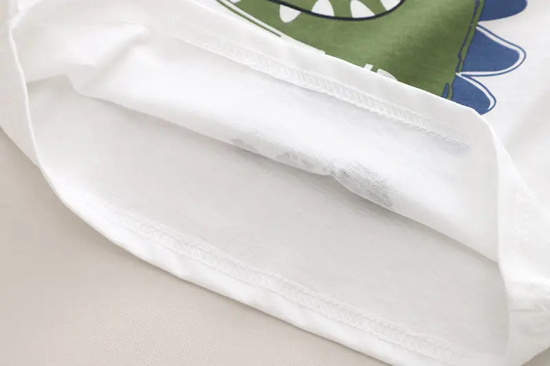 Baby Boys Toddler Big Dinosaure Short Sleeve Tops Pants 2Pcs/set Cotton Kids Outfits Clothing