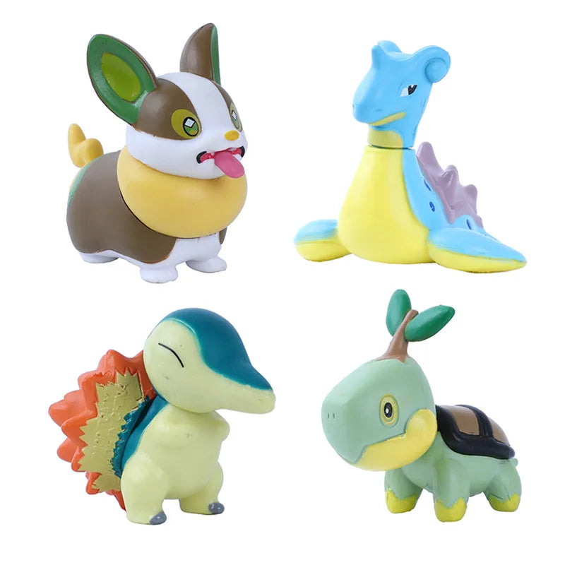 Pokemon Cartoons Movie Anime Figure Gengar Charizard Pikachu Collection Model Pocket Monster Action Toys Kids Christmas Gifts