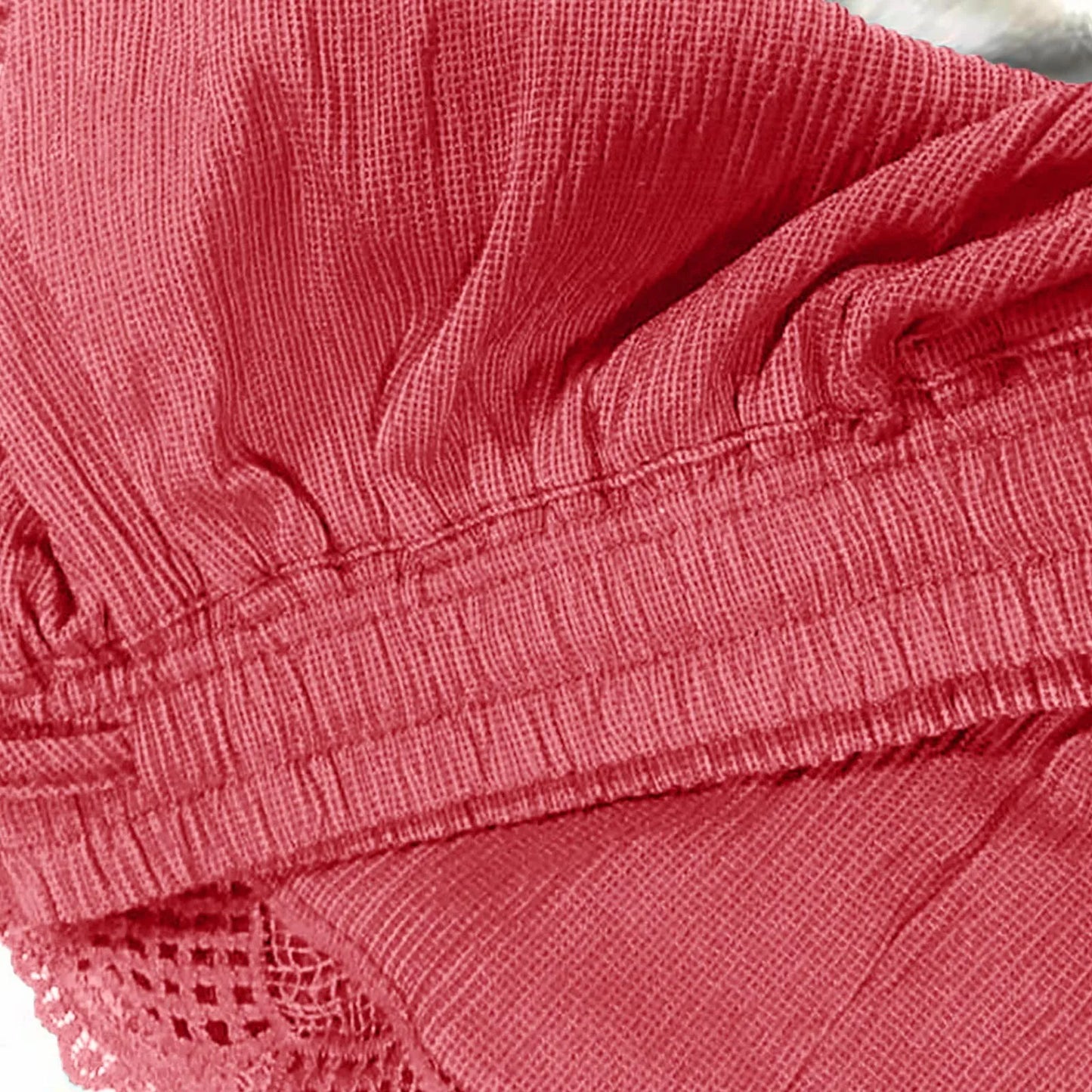 Shorts For Women Ruffle Hem Casual Shorts Plus Size Drawstring  Lace Shorts