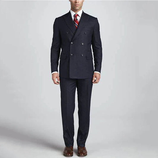 Tuxedo for Mens: Men's 2 Pieces Jacket & Pants Suit Double Breasted Buttons Peak