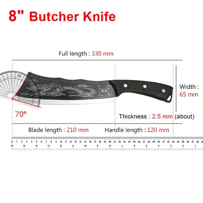 Utility Slaughter Knife Hand Forge Blade Kitchen Knives Cleaver Meat Chopping