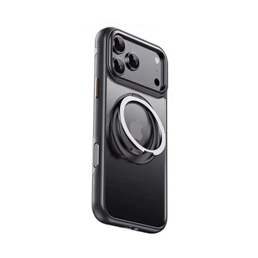 360 Rotatable Ring Phone Case Magnetic for Magsafe For iPhone 17 16 15 14 Pro Max Ring Holder Kickstand Hard Cover