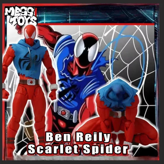 New Mess Toys Scarlet Spiderman hero Anime Action Figures Red Spider Ben Reily Figurine Spider-Man Model Statue Kids Toy Gifts