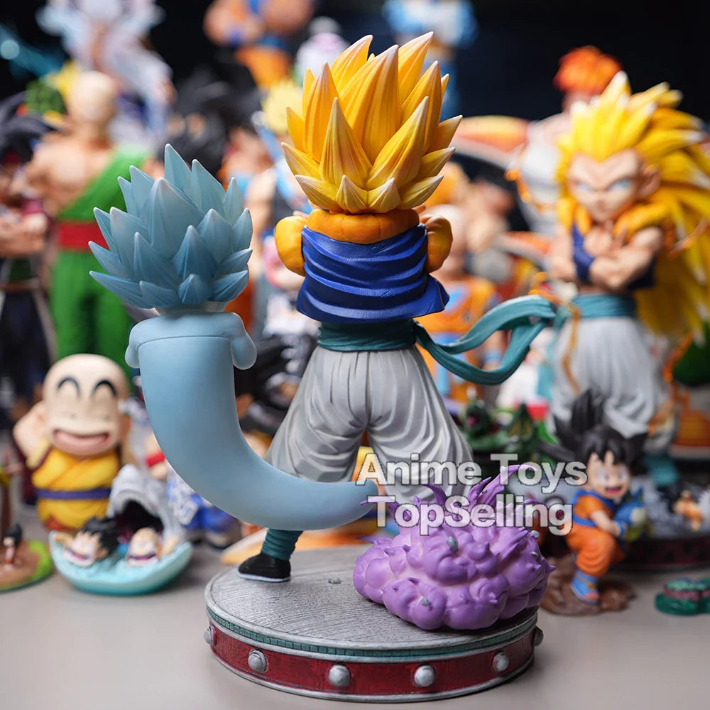 25cm/9.8in Anime Dragon Ball Z Figure Gotenks Figure Ghost Night Light PVC Action Figure Collection Model Toys Gifts