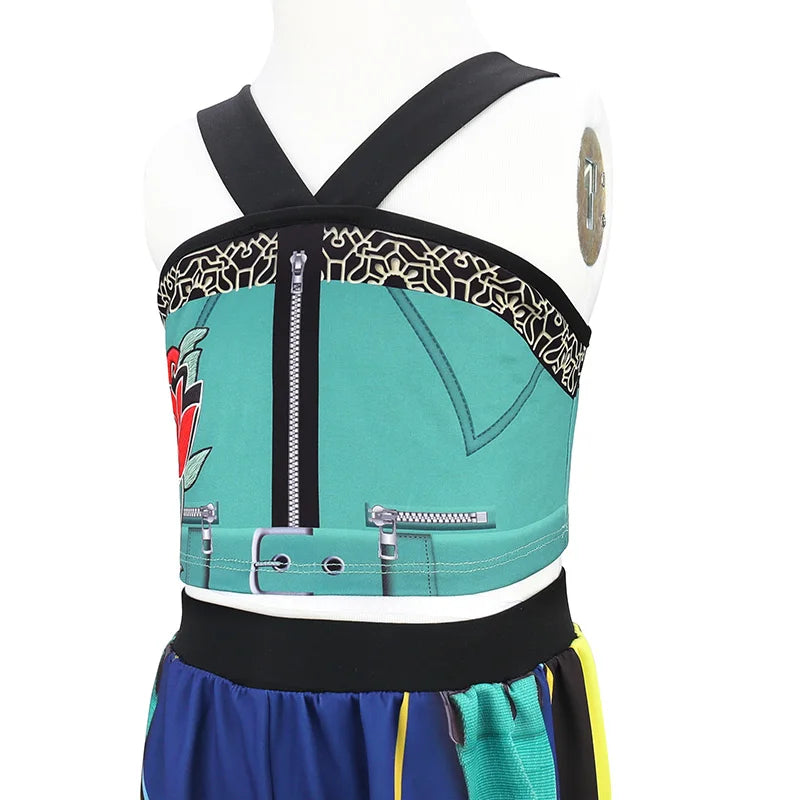 3PS Children's Girls Dance Performance Set Carnival Cosplay Costume Set Halloween Party Set Carnival Costumes 3-10 Years Old