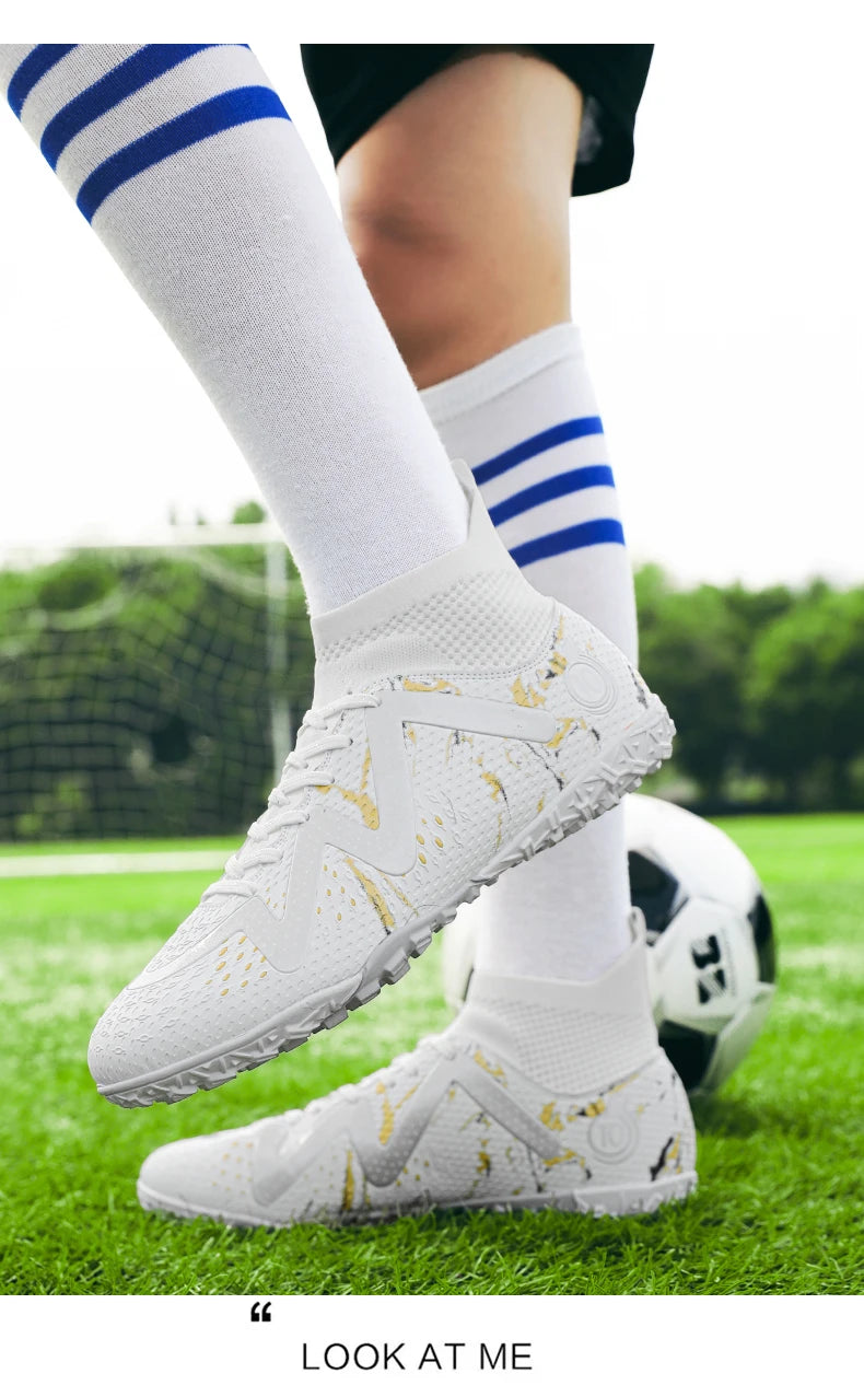 Men's Football Boots Professional Society Football Boot Outdoor Sports Kids Turf Soccer