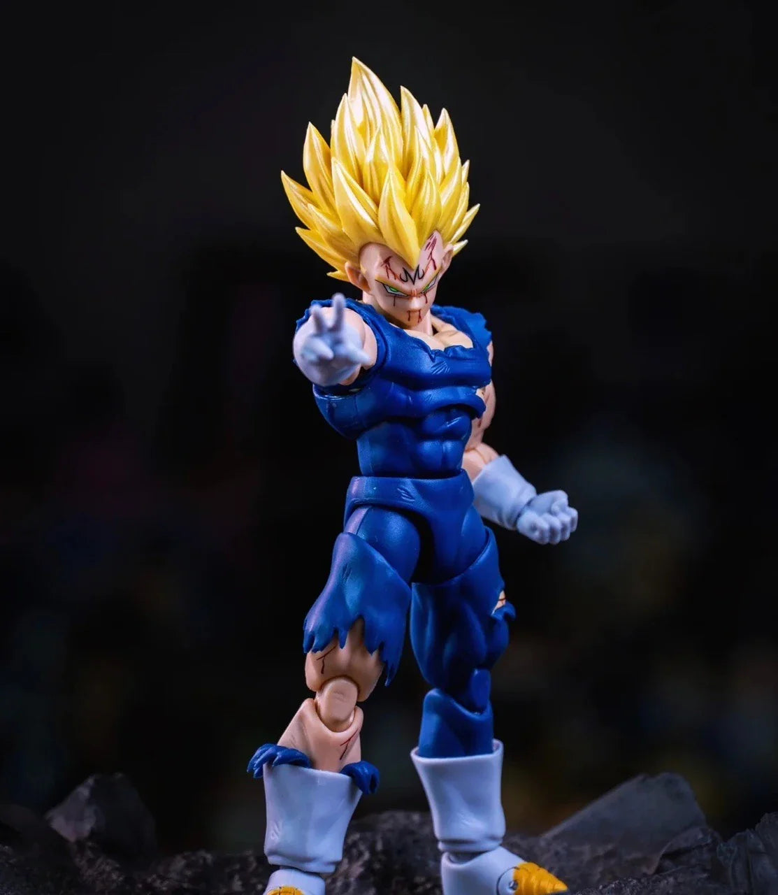 In Stock Black Hole Toys & TK Dragon Ball SHF Super Saiyan SSJ Majin Vegeta Full Power Anime Action Figures Models Gifts Kid Toy