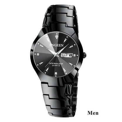 2023 FNGEEN 5808 Relogio Feminino Couple Watch Men Quartz watch for Lovers Luxury Womens wristwatch Stainless Steel Waterproof