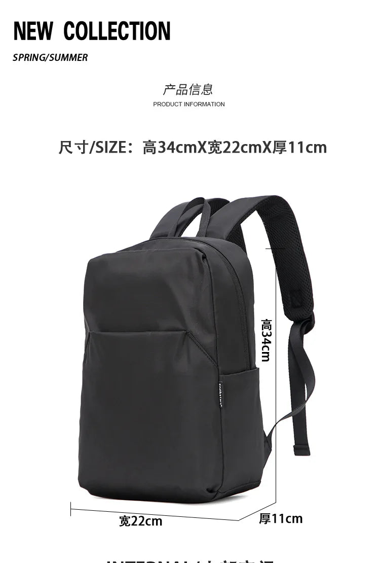 Mini Canvas Men's Backpack Fashion Black Rucksack School Bag for Man Small Japanese Male Bagpack Travel Waterproof Backpacks