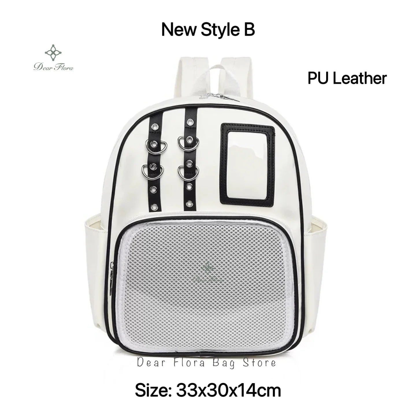 Y2K Cute Mini Backpack Women Kawaii Ita Bag Sweet Girl Transparent Rucksack DIY Personality Display Knapsack Lolita Shoulder Bag