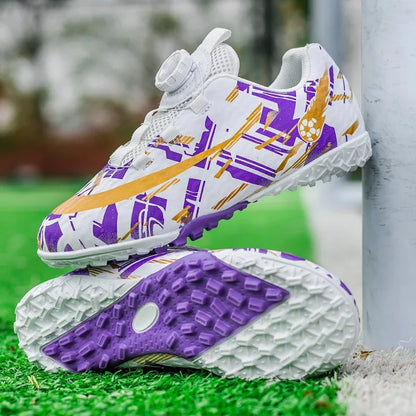 Soccer Shoes for Childrens TF/FG Outdoor Futsal Turf Training Boys Girl