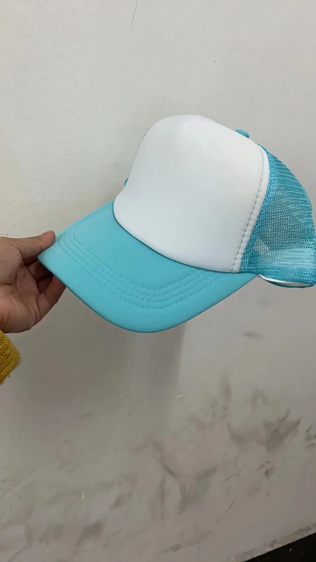 Unisex 5 Panel Trucker Hat For Adult Summer Net Baseball Cap Men