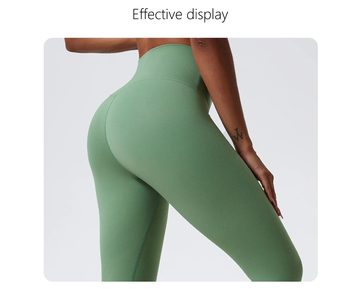 Super Soft Fabrics Yoga Pants High Waist Tights Women Push Up Sports Leggings