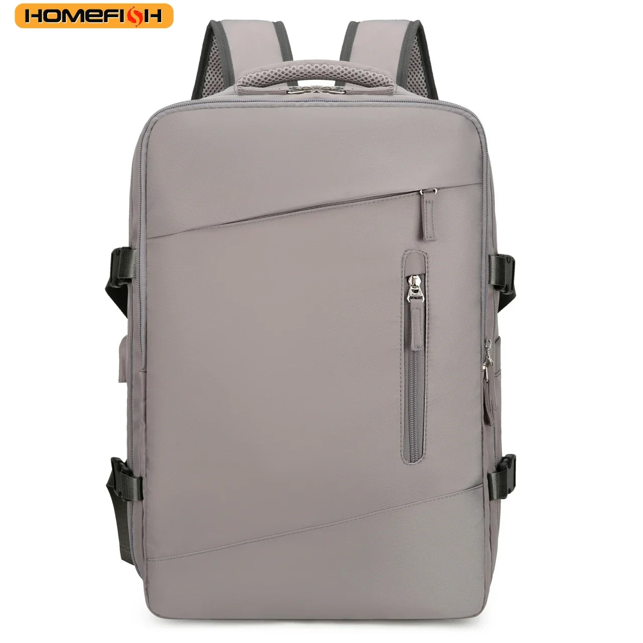 HOMEFISH Travel Backpack for Women Expandable Weekender Hiking Laptop Backpack with USB Port Large Waterproof 40L Men's Backpack