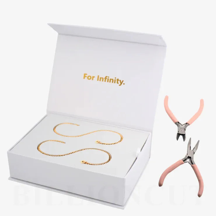 2026 New Couple Jewelry Do it Yourself Fashion Bracelet Permanent Eternal Bracelet Kit  Valentine's Gift for Lover