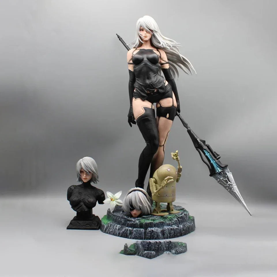 50cm Play Arts Kai NieR:Automata 2 Type B 2B Action Figure Sexy Deluxe Edition Ornaments Collection Desktop Display Gift Toys