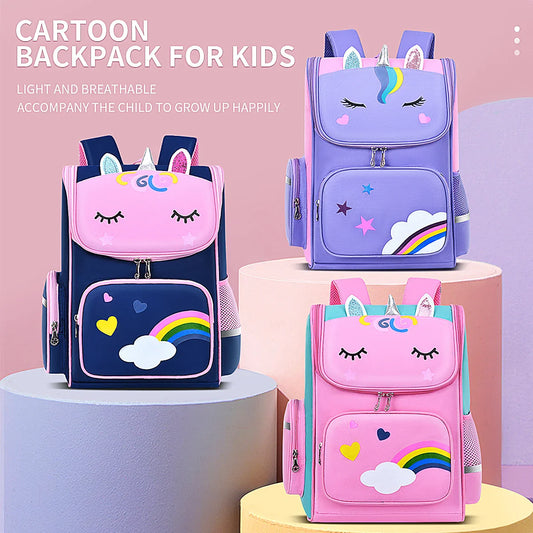 New elementary school students schoolbag shoulders backpack 6-12 years old one, two, three, four, five, six grades waterproof le