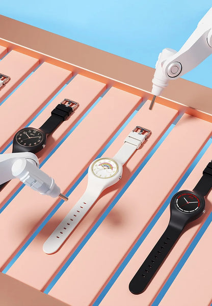 TPW Full Size 40mm Quartz Watch For Women Rubber Strap Skin Friendly Silicone watch