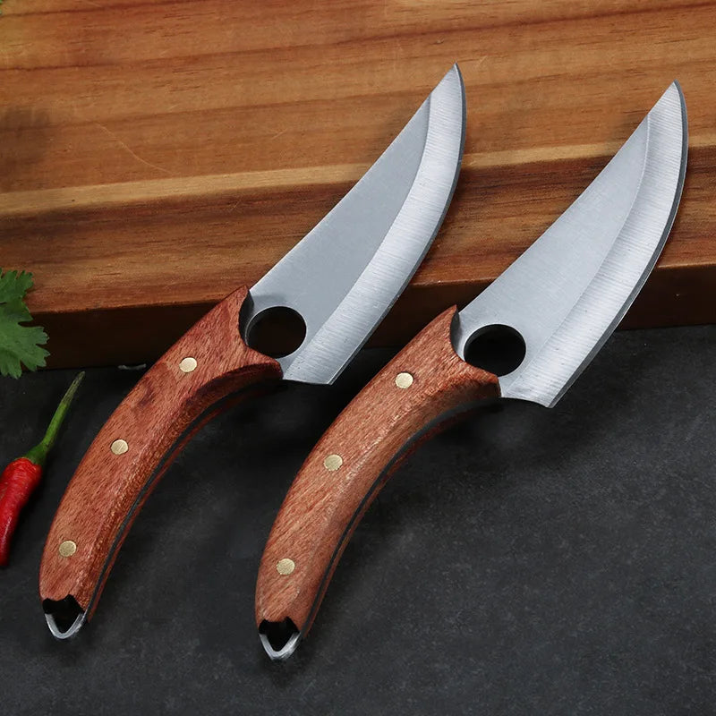 Forged Multi-purpose Knives with Hammer Pattern Butcher Boning Knife Sharp