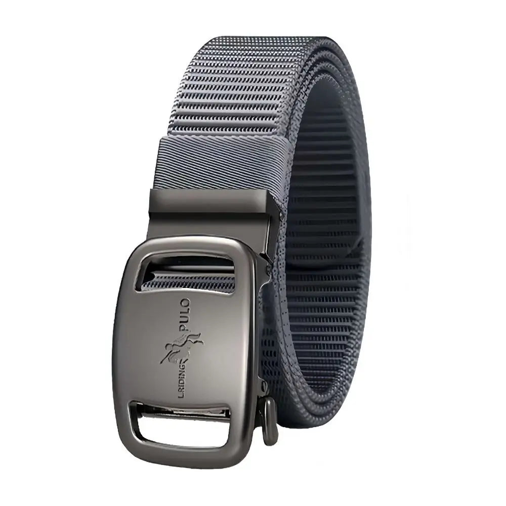 Black Automatic Buckle Belt Men Business Luxury Brand Quality Canvas Belt Casual Simple Wild Style Trendy Jeans Belt