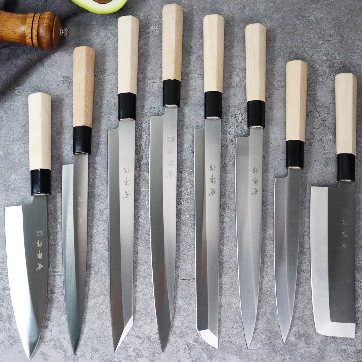 Knife kitchen Meat Cleaver Professional Salmon Sushi Slicing Knife