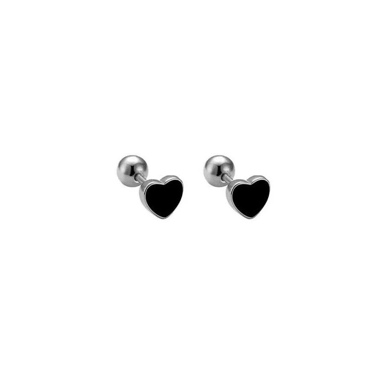 WANTME 925 Sterling Silver Fashion Simple Golden Flower Beads Small Stud Earrings for Women Teen Piercing Jewelry Accessories