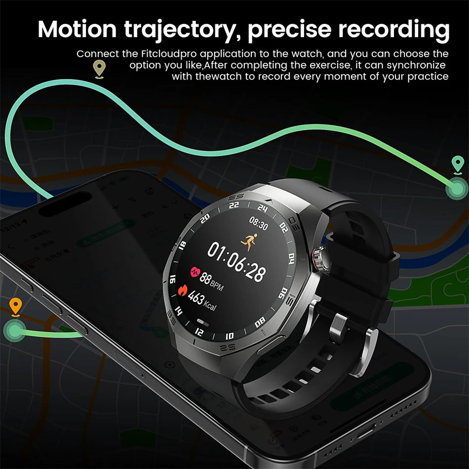 New WatchAMOLED Screen Bluetooth Call Heart Rate Waterproof Women 5 Upgraded Version Sport Fitness Tracker Smart Watch Men Gift