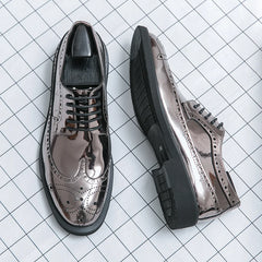 Casual Leather Shoes Men superstar Brogues formal leather shoes