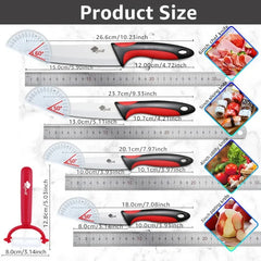 Ceramic Knife Kitchen Knives Holder Chef Slicing Utility Paring Knife White Blade