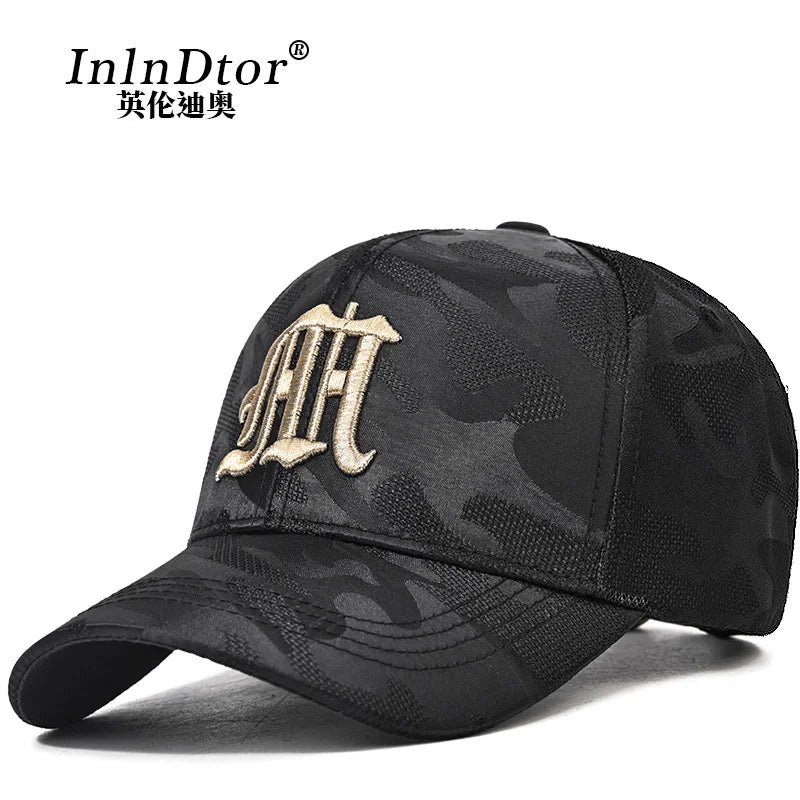 InlnDtor2024 new camouflage embroidered letters trucker 112 baseball cap street hip hop back snapback cap
