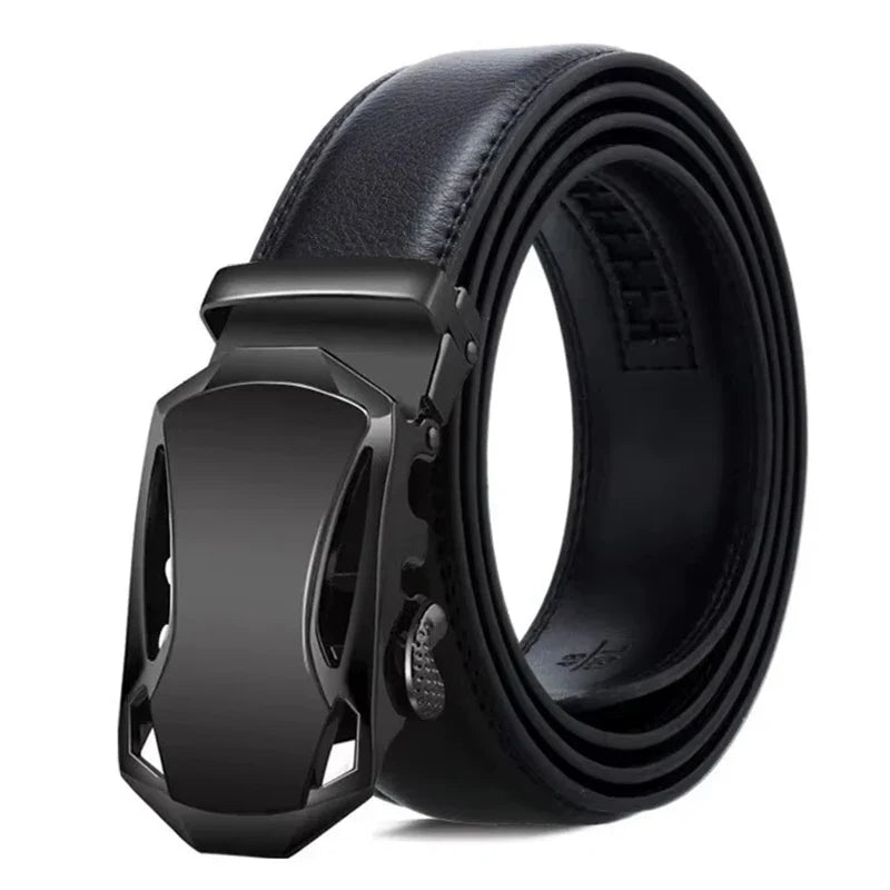 Fashion Business Men's Belt Genuine Luxury Brand Belt Metal Buckle Belt High-Quality PU Leather Soft Belt With Cargo Pants Jeans
