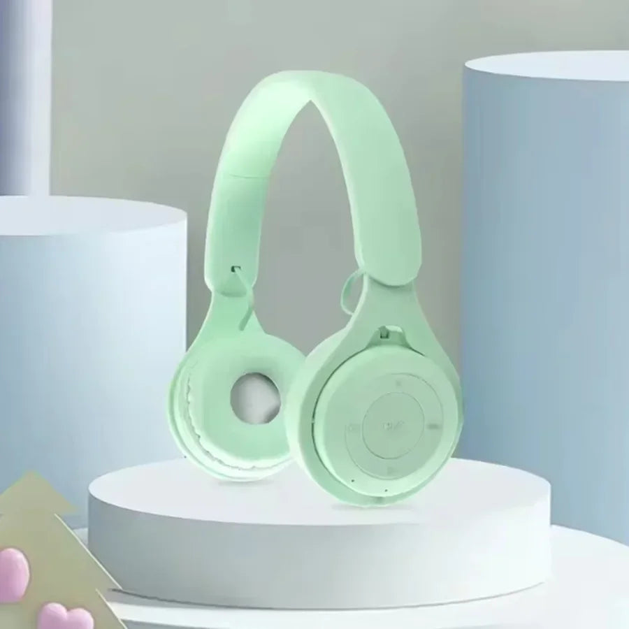 Macarone Wireless Bluetooth Headphones With Microphone Sound Insulation Gaming Earphone Hifi Bass Earbuds Blutooth5.3 Hedset