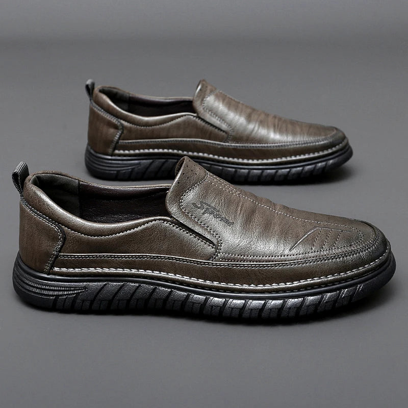 Golden Sapling Fashion Men's Loafers Leather Flats Classics Driving Shoes Platform Footwear Men Casual Formal Business Shoes