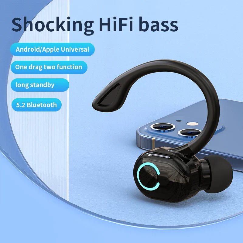 VAORLO S10 New Earphone Bluetooth Earphone Sport Business Single Ear Earphone With Good Sport Range and Noise Reduction Wearing