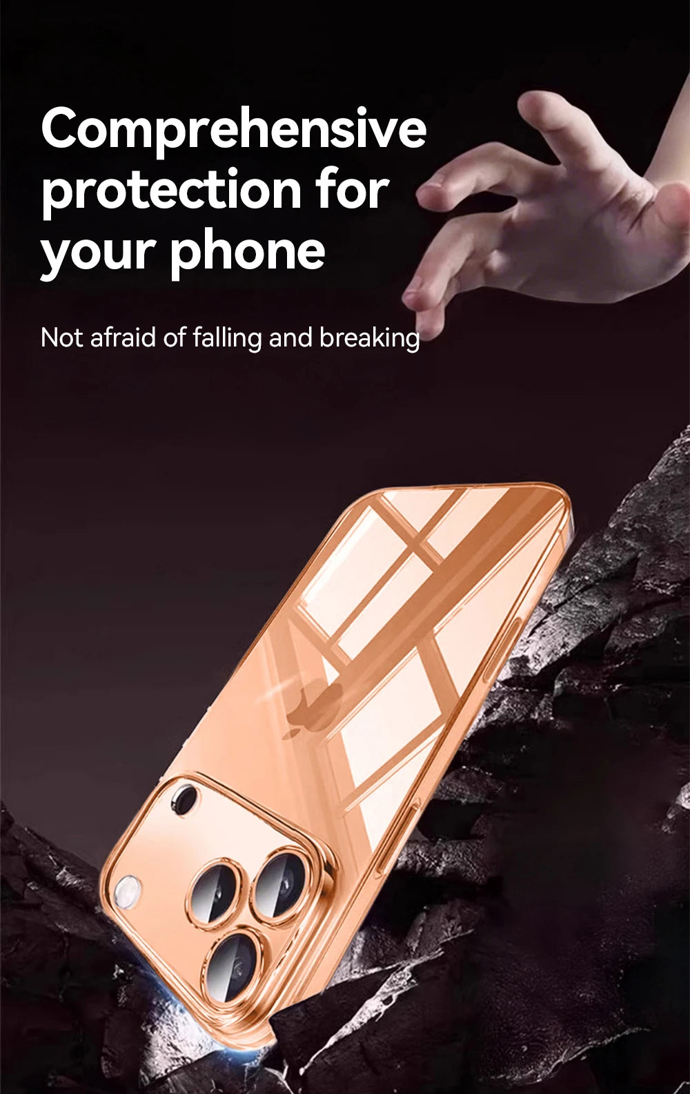 Joyroom Clear Case For iPhone 17 Pro Max Anti-drop Transparent Cover Non-yellowing Shockproof Ultra Slim Cover Screen Protection