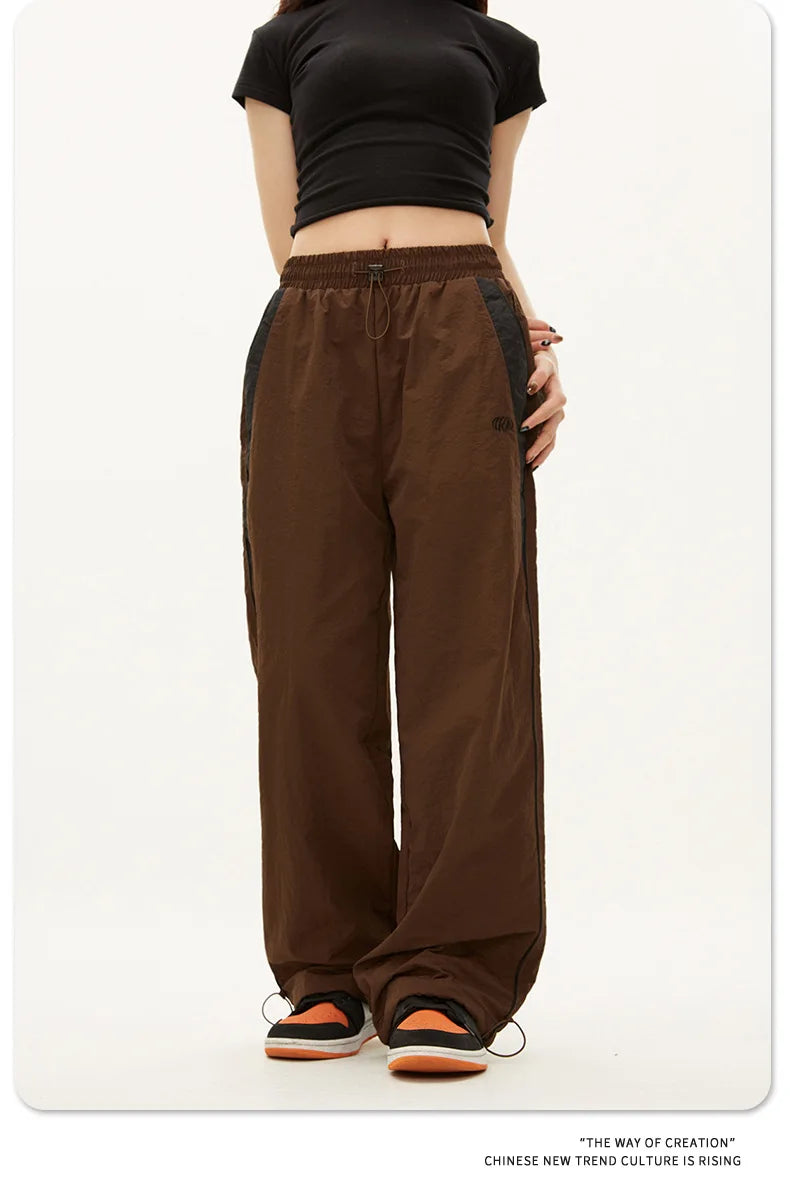 Women Casual Joggers Pants Fashion Streetwear Oversized Sports Wide Leg Pants
