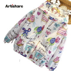 Boy Jacket Outerwear Graffiti Boys Coats Casual Style Kids Coat Spring Autumn Children's Clothing