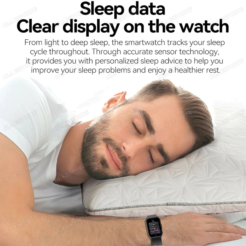 Smart Watch Women Men  AMOLED Screen Health Heart Rate Monitoring Bluetooth Call IP68 Waterproof Outdoor Sport Call Smartwatch