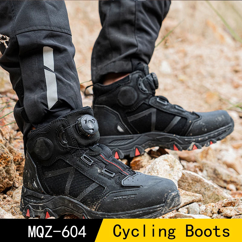 Motorcycle Summer Riding Boots for Men, Breathable Motorcycle Shoes for Men, Commuting and Casual Riding Shoes for Women, Anti-f