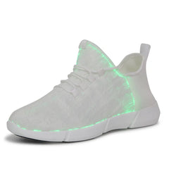 Boy Adults Luminous Glowing Sneakers Men Women Girls Kids LED Light Shoes Children Flashing With Light USB Recharge Shoes